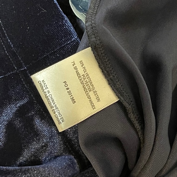 NWT ModCloth Woman’s Velvet Blue Casual Stretch Pants - Picture 3 of 7